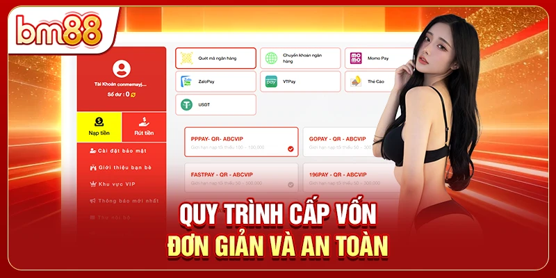 Quy trình cấp vốn đơn giản và an toàn